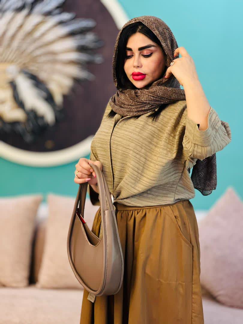 شومیز گره ای آسمان 2731